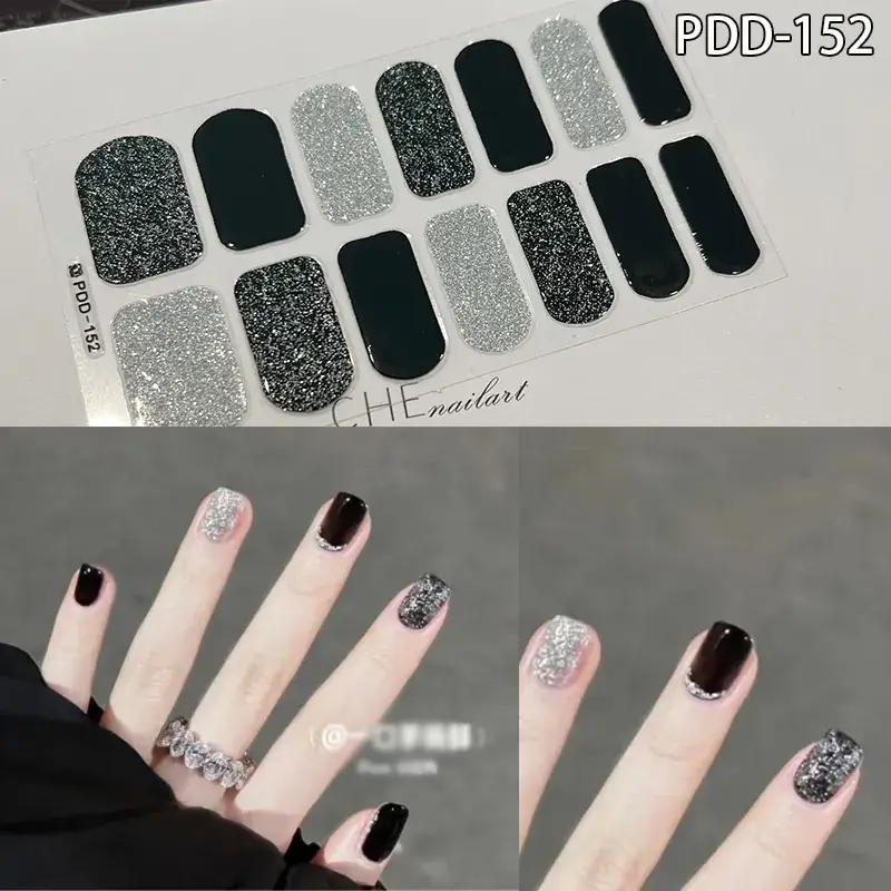 3D Waterproof Nail Sticker for Girls - Green & Butterfly Design - Image 44