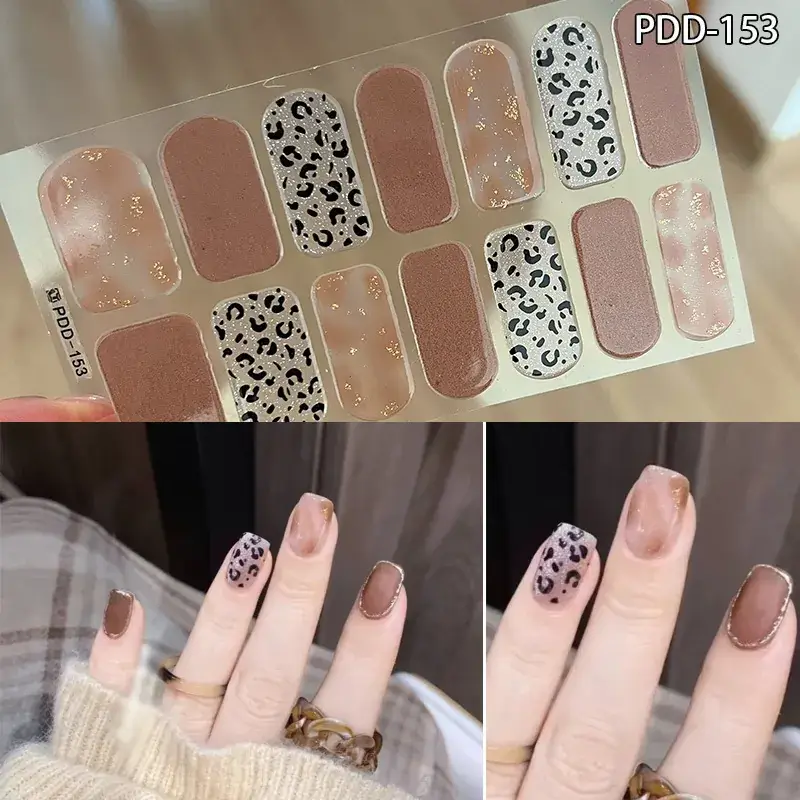 3D Waterproof Nail Sticker for Girls - Green & Butterfly Design - Image 45