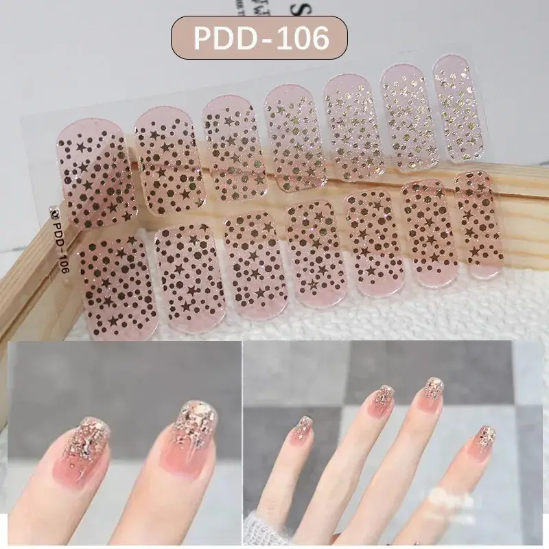 3D Waterproof Nail Sticker for Girls - Green & Butterfly Design - Image 6