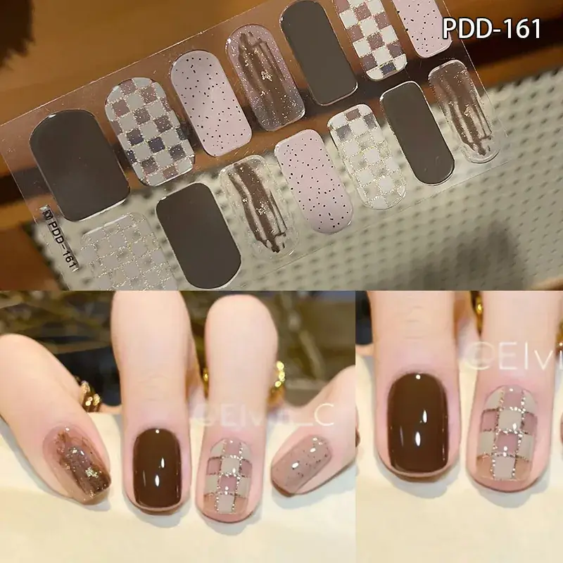 3D Waterproof Nail Sticker for Girls - Green & Butterfly Design - Image 53