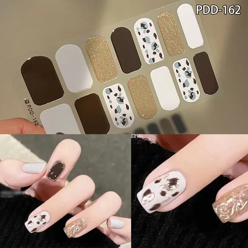 3D Waterproof Nail Sticker for Girls - Green & Butterfly Design - Image 54
