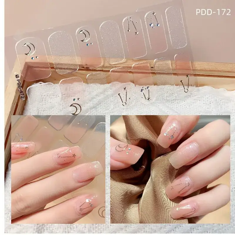 3D Waterproof Nail Sticker for Girls - Green & Butterfly Design - Image 56