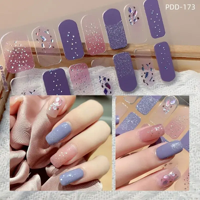 3D Waterproof Nail Sticker for Girls - Green & Butterfly Design - Image 57