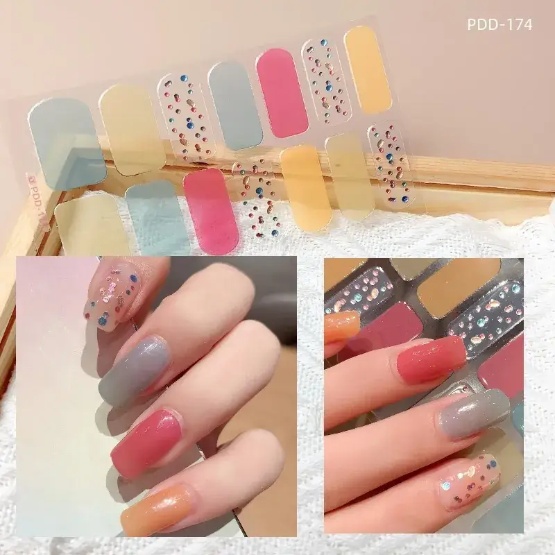 3D Waterproof Nail Sticker for Girls - Green & Butterfly Design - Image 58
