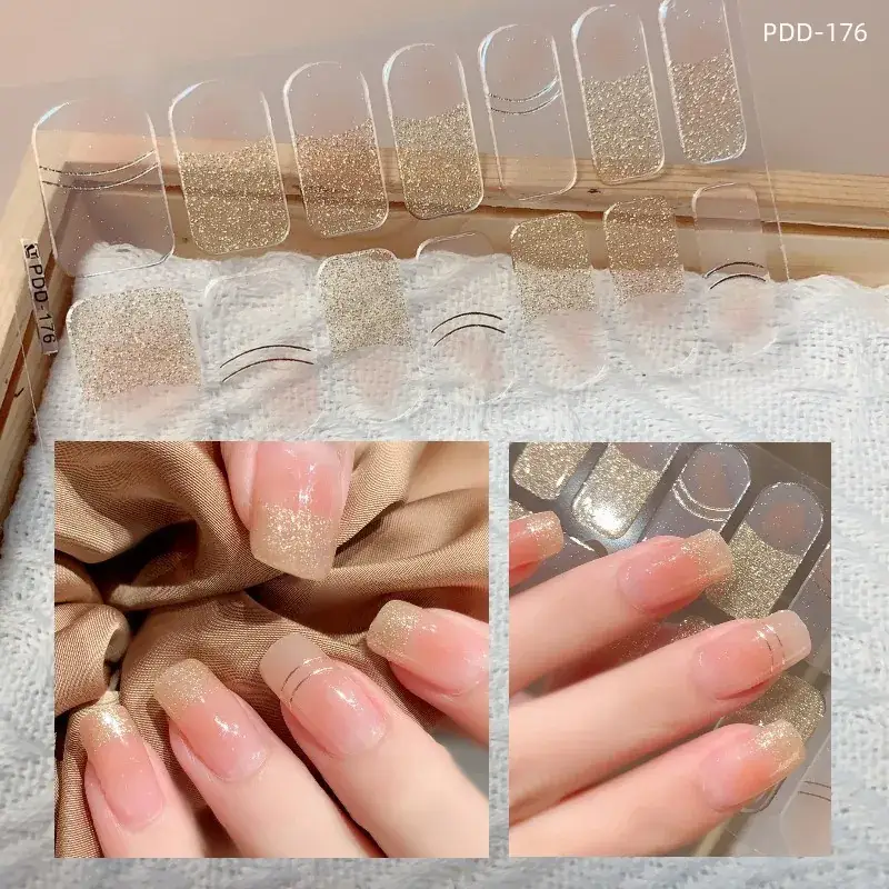 3D Waterproof Nail Sticker for Girls - Green & Butterfly Design - Image 60