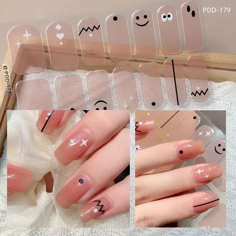 3D Waterproof Nail Sticker for Girls - Green & Butterfly Design - Image 63