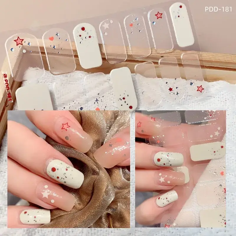 3D Waterproof Nail Sticker for Girls - Green & Butterfly Design - Image 65