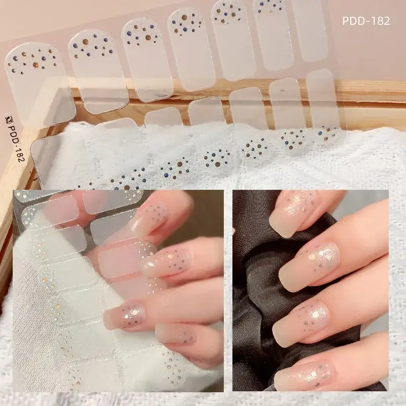 3D Waterproof Nail Sticker for Girls - Green & Butterfly Design - Image 66