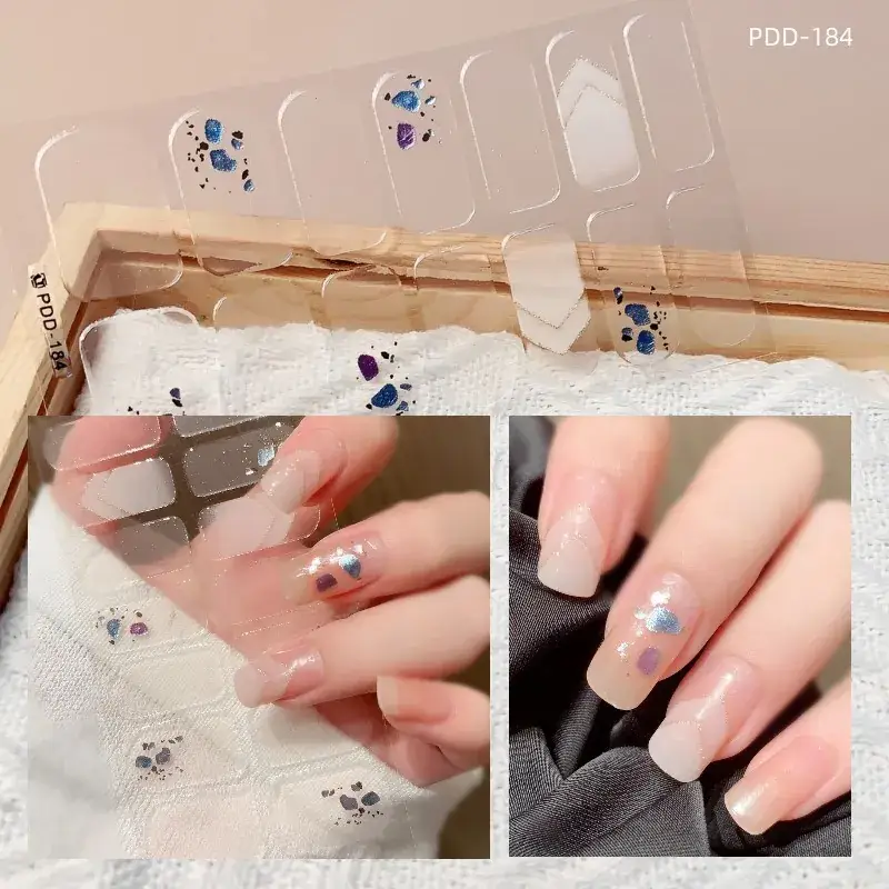 3D Waterproof Nail Sticker for Girls - Green & Butterfly Design - Image 68