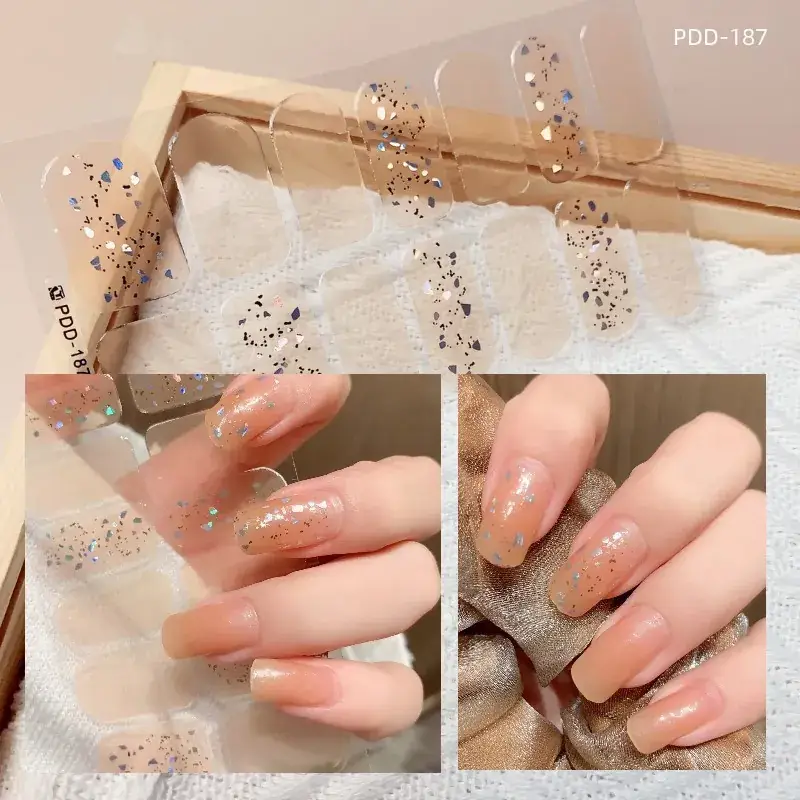 3D Waterproof Nail Sticker for Girls - Green & Butterfly Design - Image 71