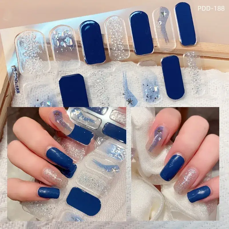3D Waterproof Nail Sticker for Girls - Green & Butterfly Design - Image 72