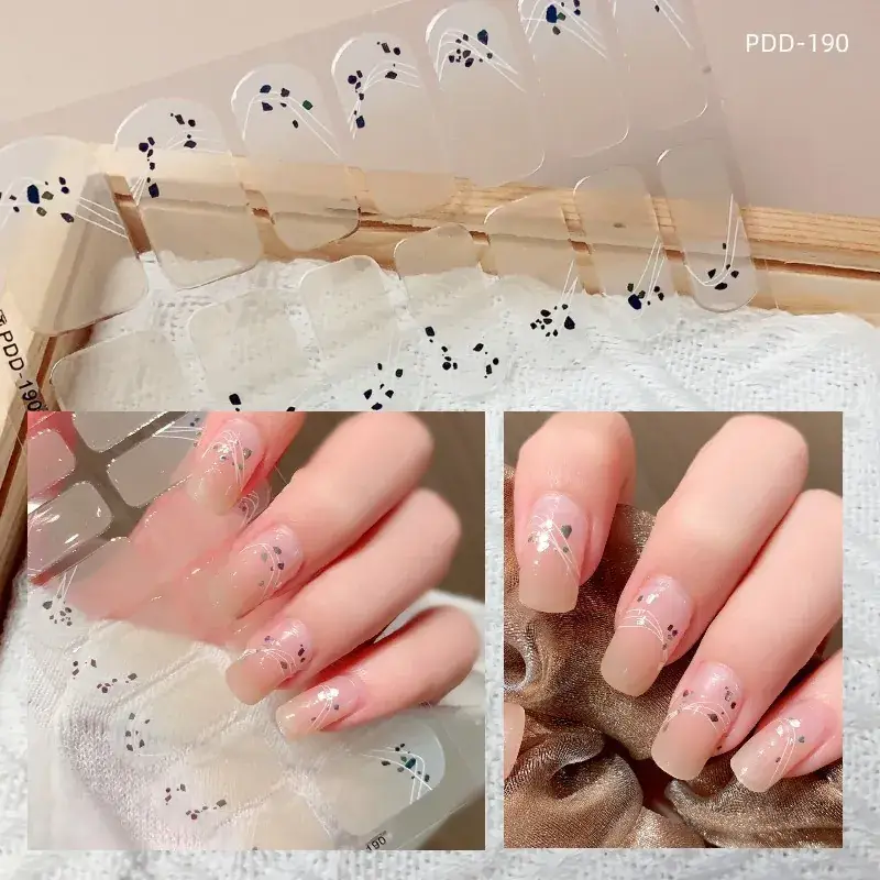 3D Waterproof Nail Sticker for Girls - Green & Butterfly Design - Image 74
