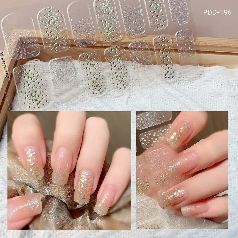 3D Waterproof Nail Sticker for Girls - Green & Butterfly Design - Image 80