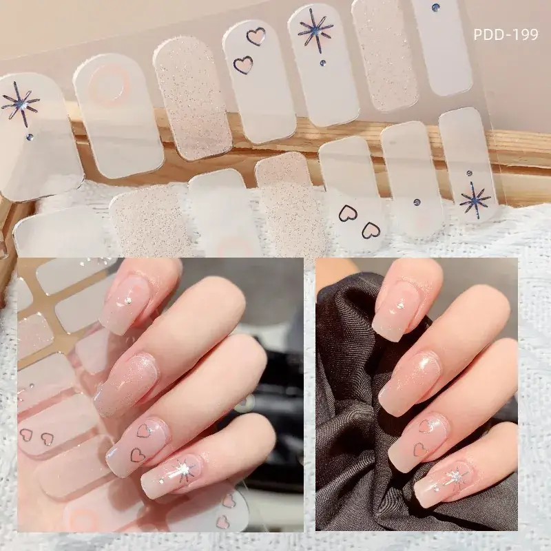 3D Waterproof Nail Sticker for Girls - Green & Butterfly Design - Image 83