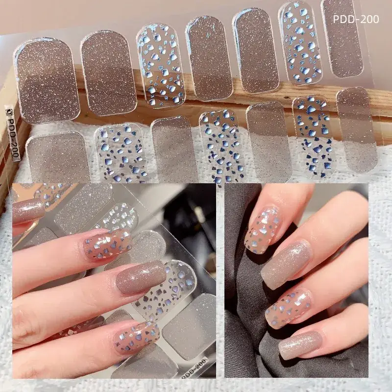 3D Waterproof Nail Sticker for Girls - Green & Butterfly Design - Image 84