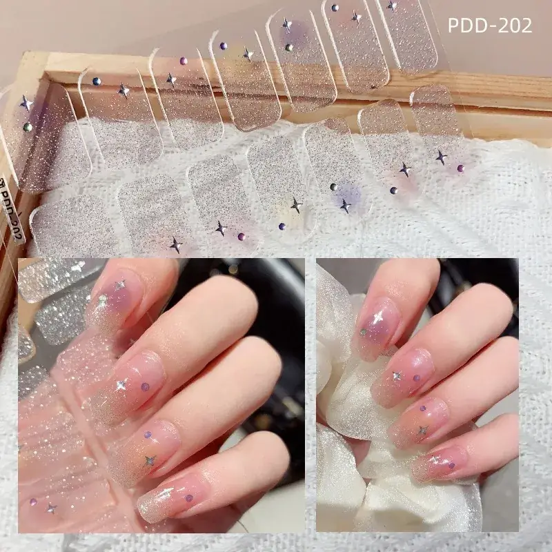 3D Waterproof Nail Sticker for Girls - Green & Butterfly Design - Image 86