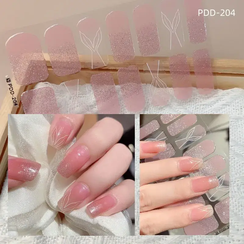 3D Waterproof Nail Sticker for Girls - Green & Butterfly Design - Image 88