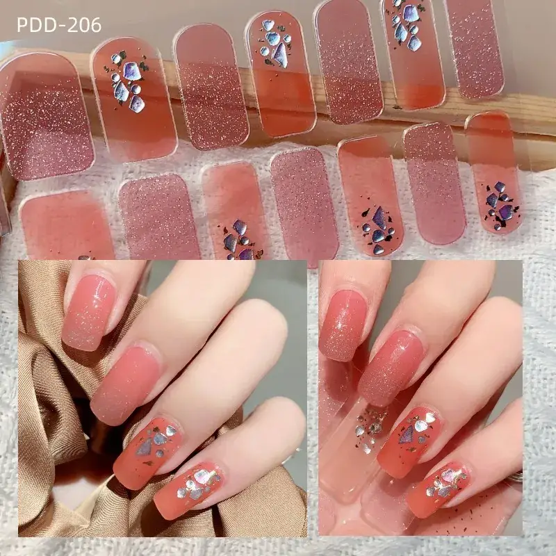 3D Waterproof Nail Sticker for Girls - Green & Butterfly Design - Image 90