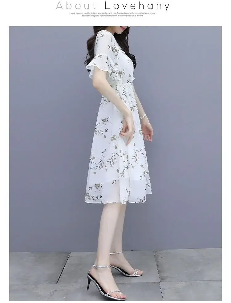 Women Printed Floral A-Line Dress 2023 Summer — feature 24