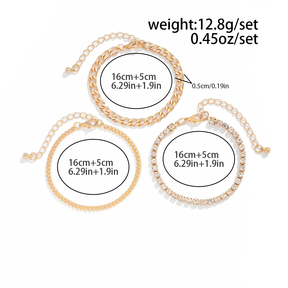 Multi Layer Geometric Bracelet for Women with Heart Pendant — feature 16