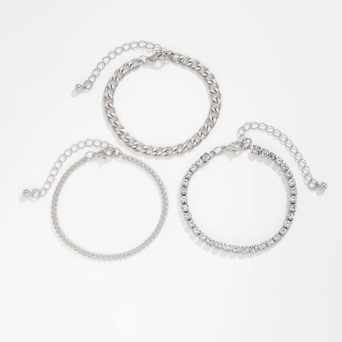 Multi Layer Geometric Bracelet for Women with Heart Pendant — feature 21