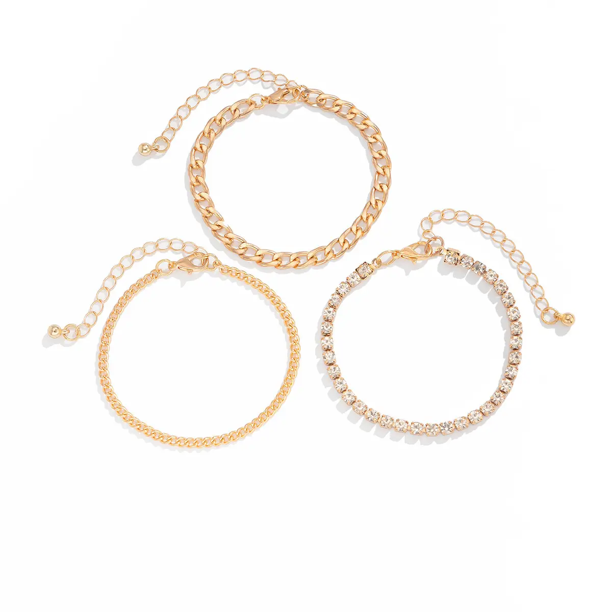 Multi Layer Geometric Bracelet for Women with Heart Pendant — feature 22
