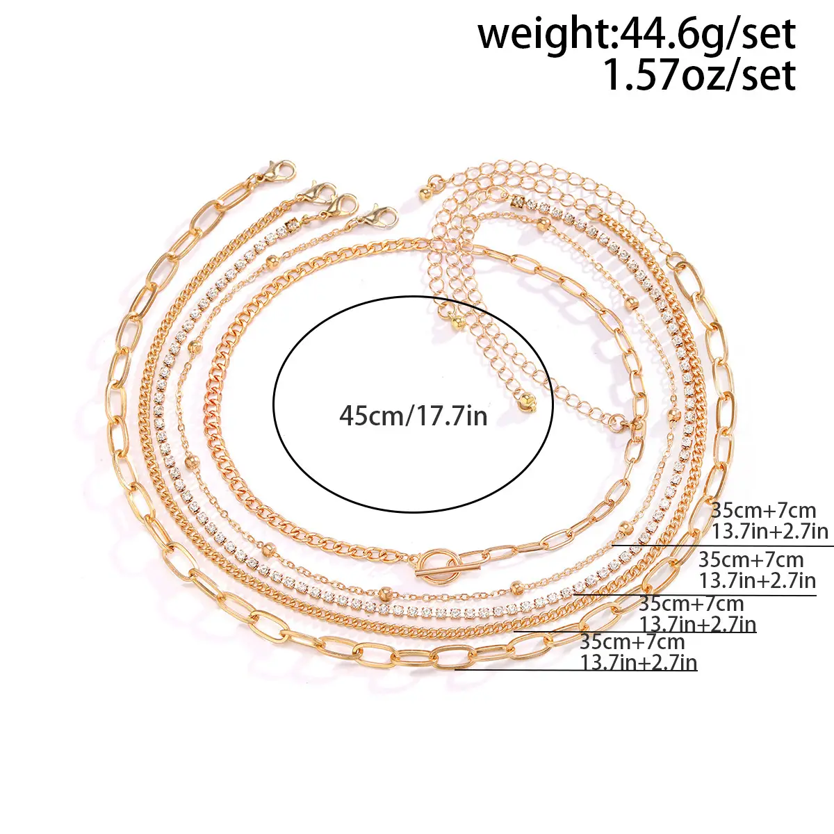 Multi Layer Geometric Bracelet for Women with Heart Pendant — feature 8