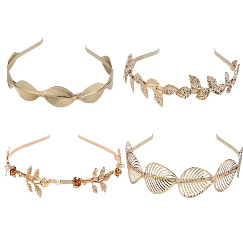 Double Layer Star Bridal Headband Gold Silver Alloy — feature 9