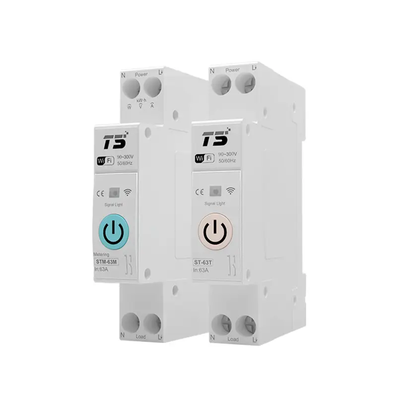 Smart WIFI circuit breaker remote wireless mobile phone controller electric energy meter motor power voice remote control switch light - Image 6