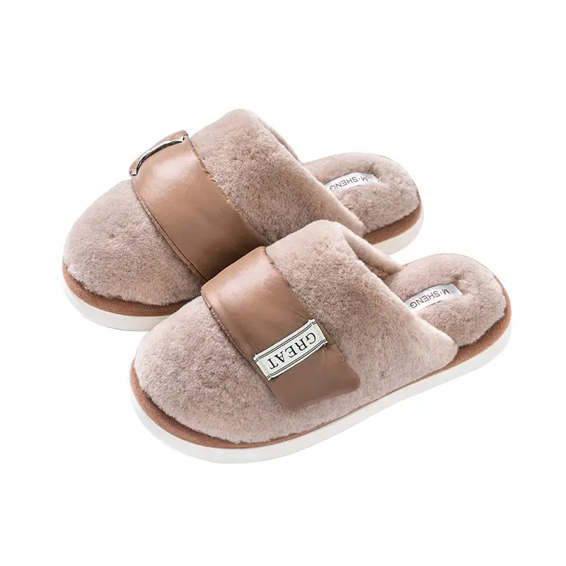 Winter Warm Cross-Border Cotton Slippers for Women Men
