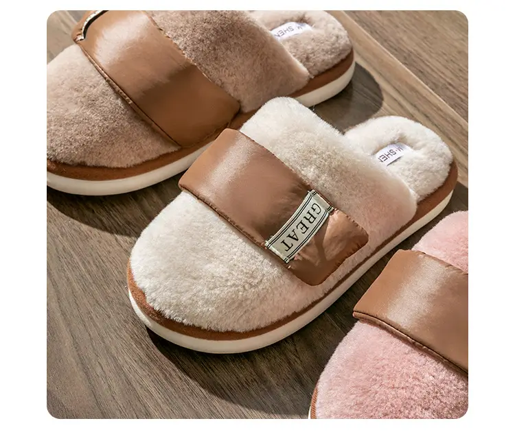 Winter Warm Cross-Border Cotton Slippers for Women Men — feature 9
