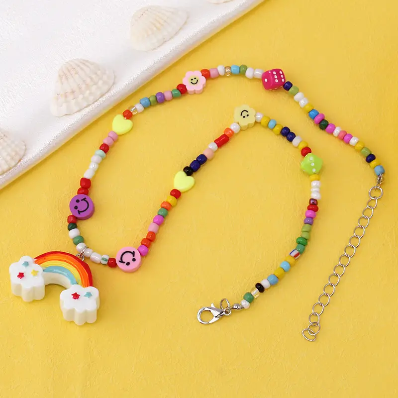 Cartoon Monster Rainbow Necklace for Women — feature 18