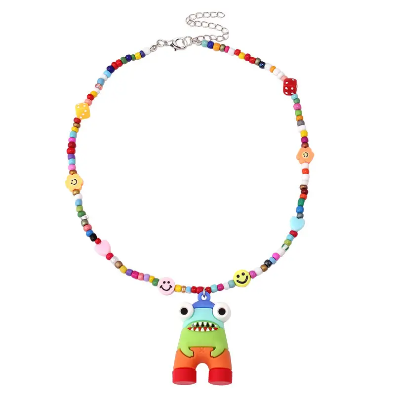 Cartoon Monster Rainbow Necklace for Women — feature 19