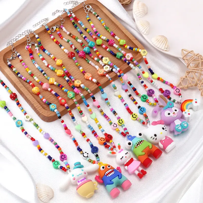Cartoon Monster Rainbow Necklace for Women — feature 2