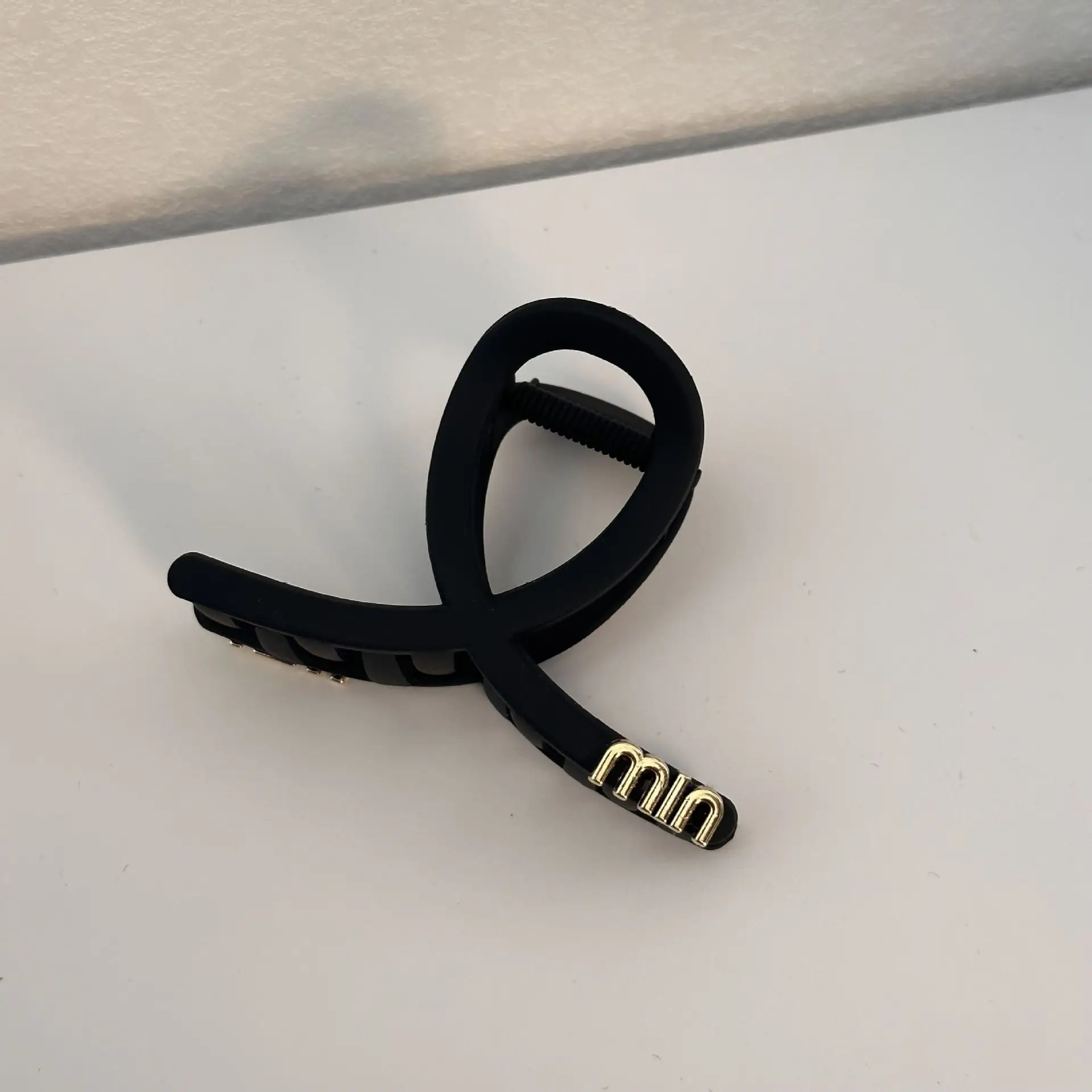 Black Large Hair Clip Female Net Style Hairpin Back — feature 14