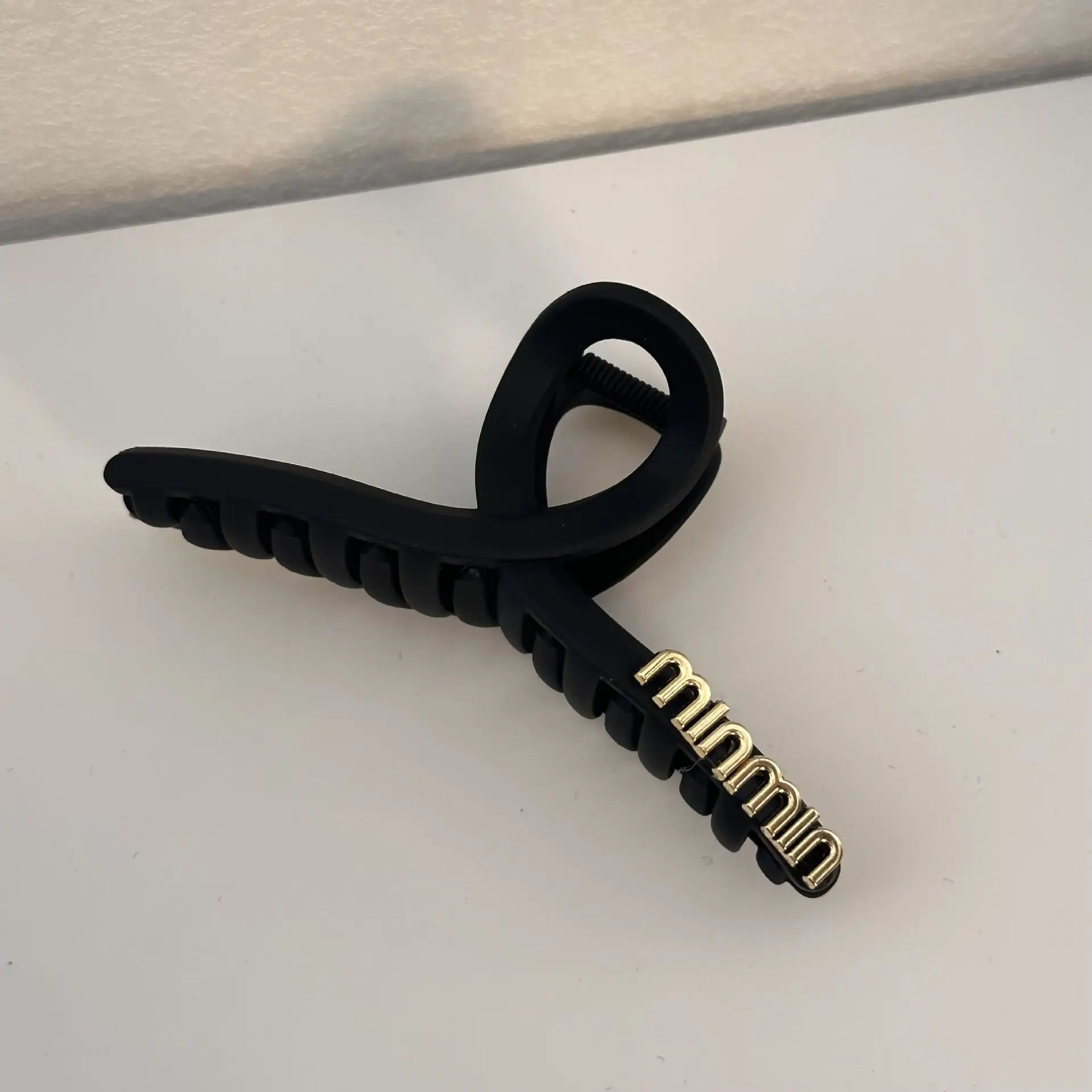 Black Large Hair Clip Female Net Style Hairpin Back - Image 4