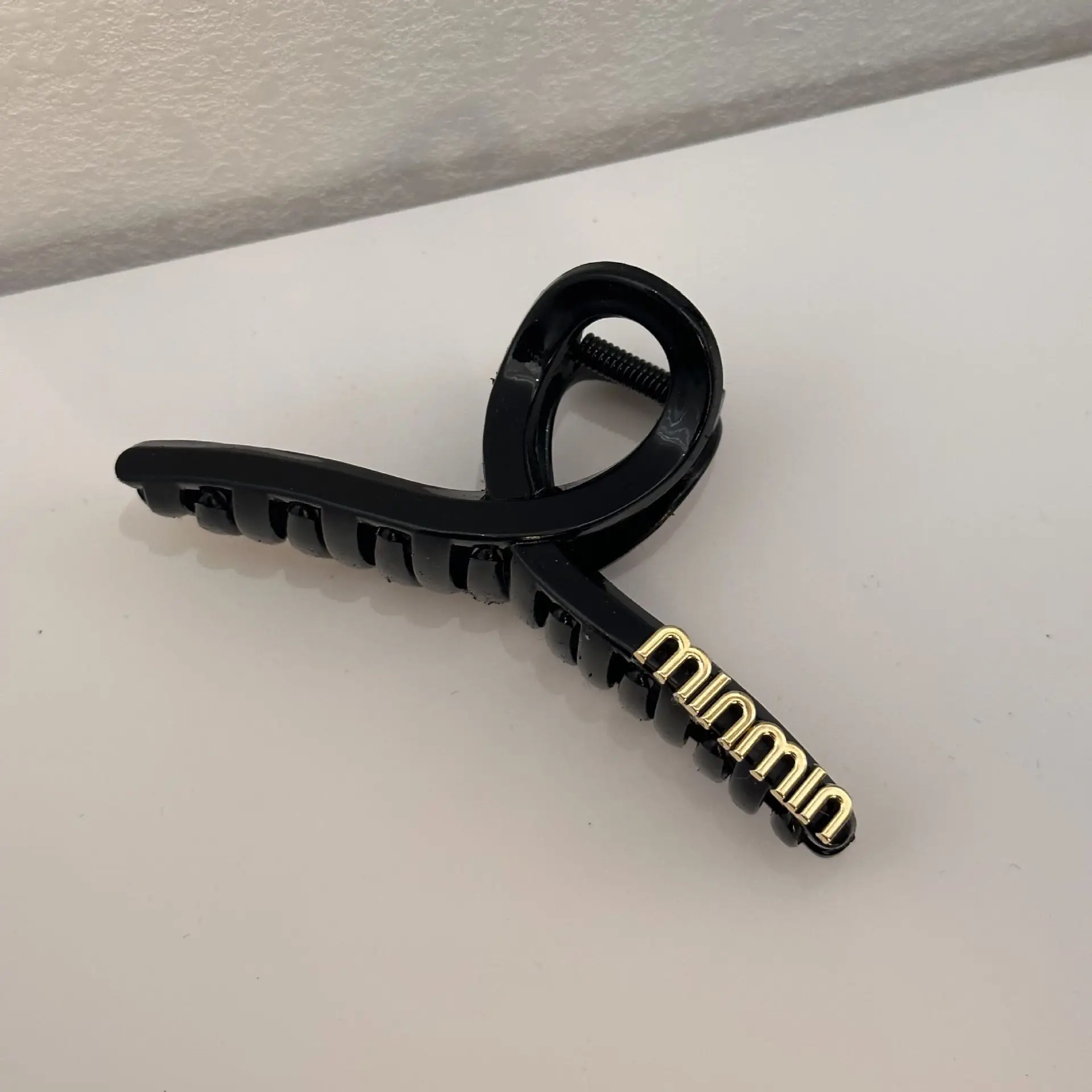 Black Large Hair Clip Female Net Style Hairpin Back - Image 6