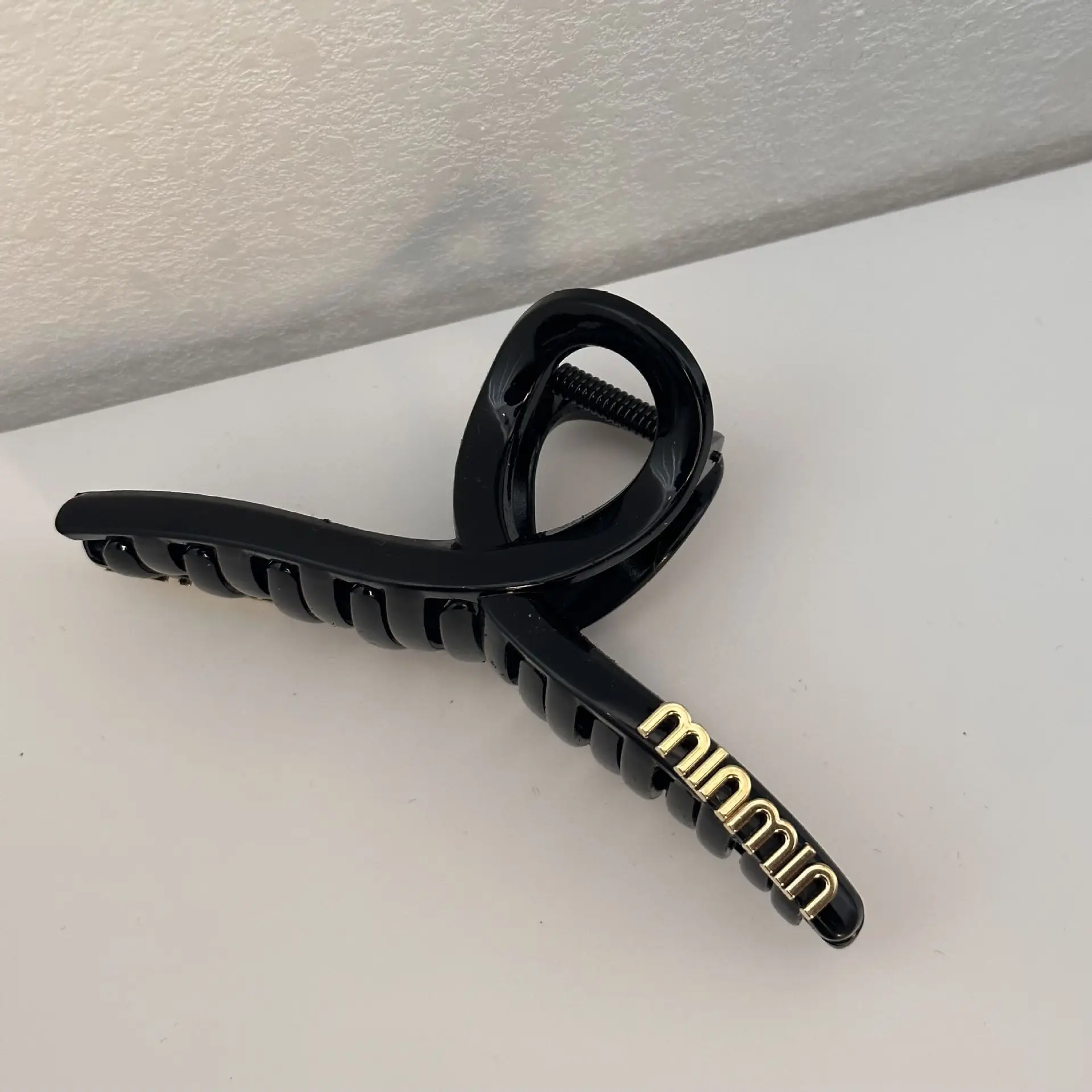 Black Large Hair Clip Female Net Style Hairpin Back - Image 7