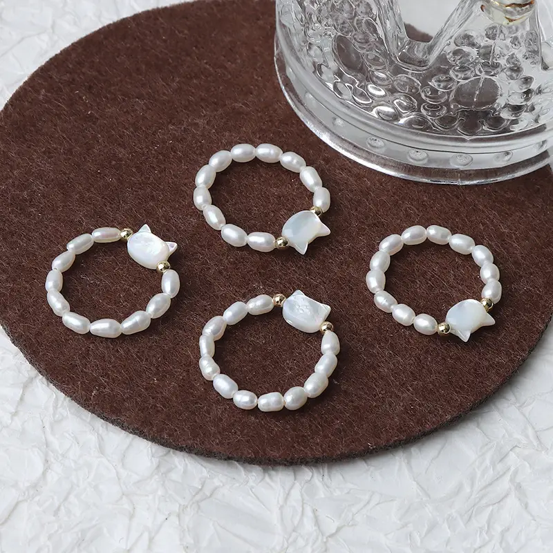 Pearl & Shell Bracelet Set for Women - Image 3