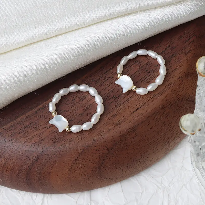 Pearl & Shell Bracelet Set for Women - Image 4