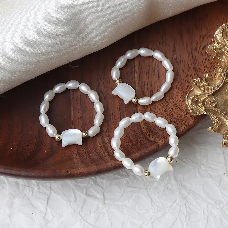 Pearl & Shell Bracelet Set for Women - Image 5