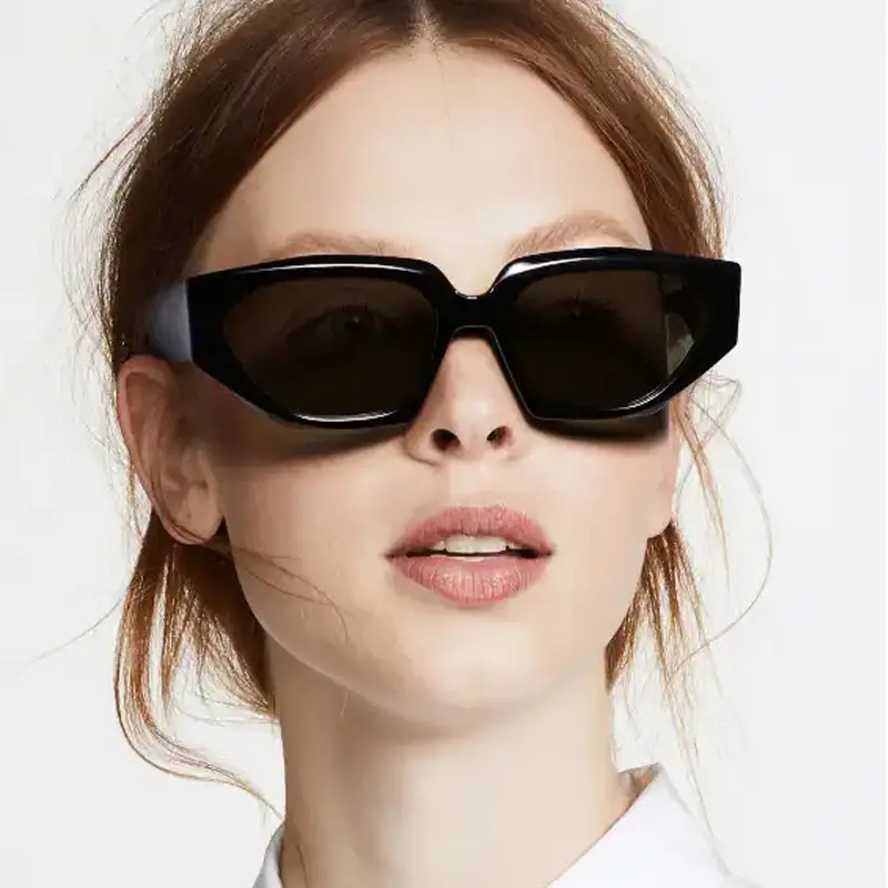 Women's Cat's Eye Sunglasses Black Retro High End - Image 4