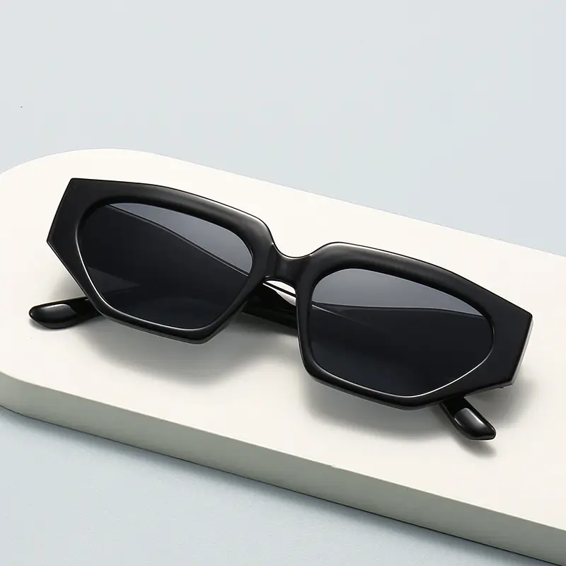 Women's Cat's Eye Sunglasses Black Retro High End - Image 5