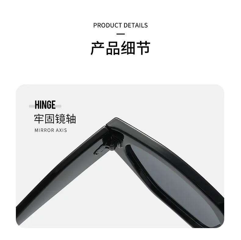 Women's Cat's Eye Sunglasses Black Retro High End — feature 3
