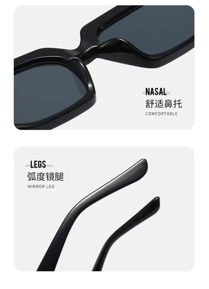 Women's Cat's Eye Sunglasses Black Retro High End — feature 4