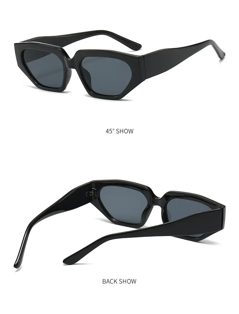 Women's Cat's Eye Sunglasses Black Retro High End — feature 8