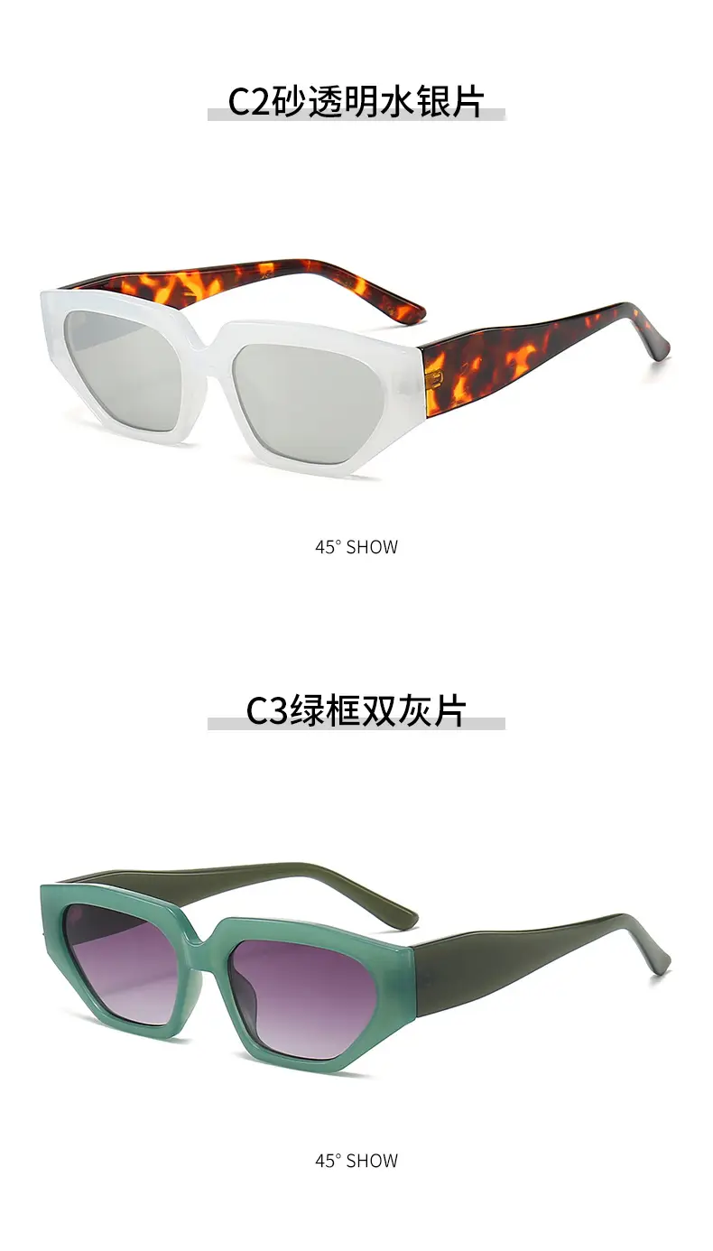 Women's Cat's Eye Sunglasses Black Retro High End — feature 9