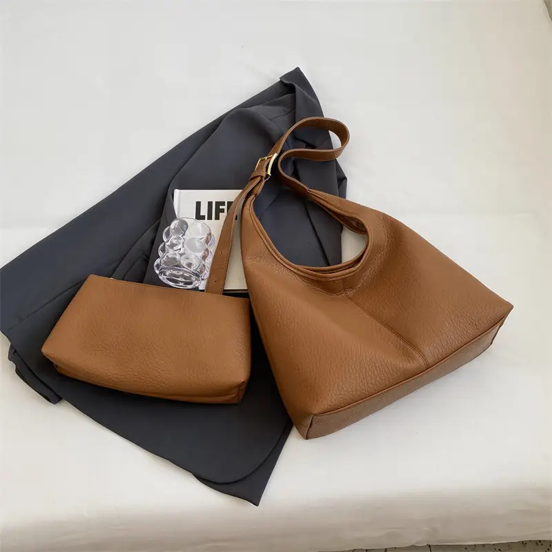Women Retro Black Shoulder Bag 2023 Winter Textured - Image 4
