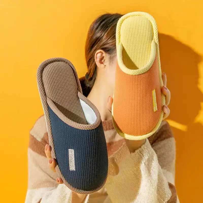 Cotton slippers for women winter home indoor autumn and winter couple new home non-slip home confinement cotton slippers winter wholesale