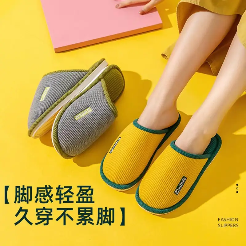 Cotton slippers for women winter home indoor autumn and winter couple new home non-slip home confinement cotton slippers winter wholesale